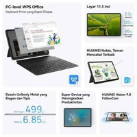 HUAWEI MatePad 11.5-inch Tablet | PC-level WPS Office | Keyboard | HUAWEI Notes Gray (2024 ver)