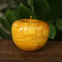 金絲楠木雕蘋果擺件木制工藝品創意圣誕平安夜禮品新年禮物把玩件