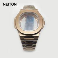 Vỏ đồng hồ 42mm phù hợp với nh35 nh36 pt5000 phụ kiện chuyển động phụ tùng Kính sapphire