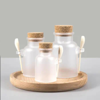 100ML plastic PET bottle jar pot tin gel/facial scrub/body scrub /mask cream bath salt container skin care cosmetic packing