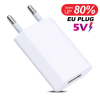 5V 1A USB Travel Wall Charger Power Adapter EU Plug For Apple iPhone XS Max XR X 8 7 6 6S 5S 5 EU Phone Quick Charger Plug