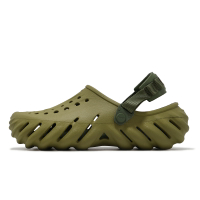 Crocs 洞洞鞋 洞洞鞋 Echo Clog 男鞋 女鞋 蘆薈綠色 波波克駱格 涼拖鞋 休閒鞋 卡駱馳 2079373UA