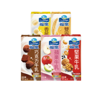 【福樂】調味保久乳200mlx24入/箱(巧克力/蘋果/香蕉/堅果/雙麥)