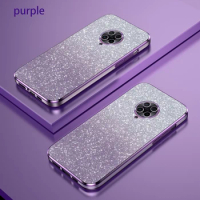 For Xiaomi Poco F2 Pro Case POCO F2 Pro Phone Case M2004J11G Luxury Gradient Glitter Plating Silicone Back Cover Funda