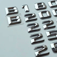2015 3D Chrome Trunk Letters Badge ABS Nameplate Logo Emblem Sticker for Mercedes Benz W246 B180 B200 B220 B250 B260 4MATIC CDI