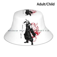 Soldier Ink Bucket Hat Sun Cap Final Fantasy Seven Remake Cloud Strife Fenrir Motorbike Tifa Aerith Barret Sephiroth Chocobo