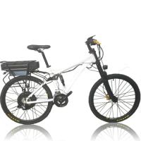 Kalosse Electric Bicycle Full Suspension 48V 20AH Electric Mountain Bike, 48V, 1000W