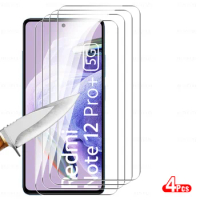 4Pcs Screen Protector For Xiaomi Redmi Note 12 Pro+ Note12 Pro Plus 5G Tempered Glass Film Radmi Redmy Not 12S Note12Pro 4G 2023