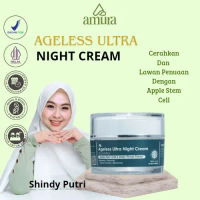 Amura Ageless Ultra Night Cream 10gr | Menyamarkan Flek Hitam Mencerahkan with Niacinamide