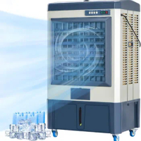 58-Inch Swamp Cooler Industry Evaporative Cooler 3 Speeds 120° Swing 36 Gal Water Tank Outdoor Evaporative Air Cooler for Patio