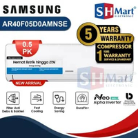 Ac Samsung 1/2 Pk Neo Alpha Inverter AR40F05D0AMNSE Fast Cooling Garansi Resmi (MEDAN)