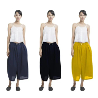 Celana 2 Kancing Polos Midi Kulot Sejauh Mata Memandang Culottes