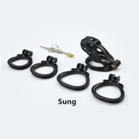 Male Chastity Cage Device Kit Locked In Lust Male Chastity Device Chastity Cage With 4 Base Ring