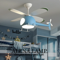 飛機風扇吊燈房吊扇燈現代簡約電扇燈客廳臥室風扇燈 北歐風
