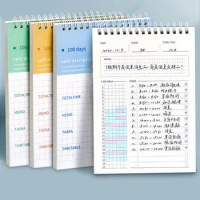 Timetable Goal Setting Agenda Planner Stationery Supplies A5 Spiral Notepad Schedule Book Goals Notebook Loose-Leaf Diary