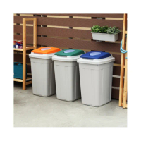 [愛收納]70L日式分類附蓋垃圾桶一入(分類垃圾桶;回收桶)