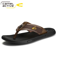 Camel Active 2023 New Arrival Summer Men Slides High Quality Beach Shoes Non-slip Male Slippers Zapatos Hombre Casual Shoes