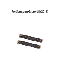 2pcs (On Motherboard) LCD Display FPC Connector For Samsung Galaxy J8 (2018)