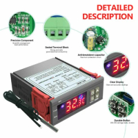 Digital Electronic STC-3000 Temperature Controller Thermostat With Probe Sensor Thermoregulator Incubator Relay Heating Cooling