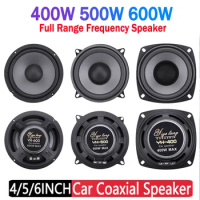 4/5/6 Inch Car HiFi Coaxial Speaker 400W 500W 600W Universal Automotive Subwoofer Speakers Full Range Frequency Auto Audio