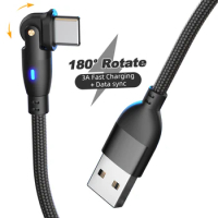 3A Rotate USB Charging Cable For iPhone 13 Asus Zenfone 9 Asus ROG Phone 6 Pro Asus ROG Phone 6 Asus Zenfone 8 Micro Cable