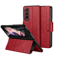 for samsung z fold 5 Wallet Function Cell Phone Leather Case for Samsung Galaxy Z Fold 5 Fold5 Kickstand Protective Capa