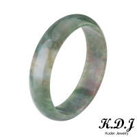 【K.D.J 圓融珠寶】天然冰種海藻玉手鐲(19.3圍平安鐲)