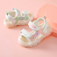 女寶寶涼鞋夏季新款1—2-3歲軟底防滑男寶寶鞋子小童包頭嬰兒涼鞋