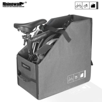 Rhinowalk Folding Bike Storage Box For Brompton Bike Fit 14-16 Inch Folding Bicycle Waterproof Car Trunk Folding Storage Box