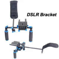 DHL New DSLR Video Bracket Shoulder Mount Support Rig Handgrip Holder For Canon Sony Nikon Panasonic SLR Camera DV Camcorder
