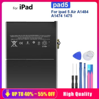 Tablet 8827mAh Portable Battery For Apple iPad 5 Air 1 iPad5 Air1 A1484 A1474 1475 Batteries