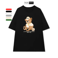 COD Áo Thun Nữ, Áo Phông Unisex By PEABOO Mã TN Gấu Baby Tale Chất Cotton Thoáng Mát Form Rộng Tay L