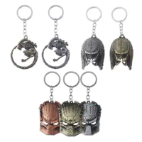 alien keychain Restore Scene Aliens Predator AVP Keychain Alien Queen Figure Cosplay Key Rings Men Key Accessories Gift