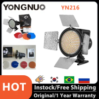 Yongnuo YN216 5500K/3200-5500K Bi-color LED Video Fill Light Lighting 4 Color Filters YN-216 for DV DSLR Camera Canon Nikon Sony