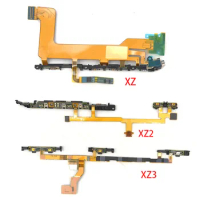 New For Sony For Xperia X XZ Premium XZ2 Comppact XZ3 Power On Off Volume Side Button Key Flex Cable Replacement Parts