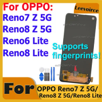OLED For OPPO Reno7 Z 5G / Reno8 Z 5G / Reno6 Lite / Reno8 Lite Touch Screen LCD Display Full Assembly Replacement Repair Parts