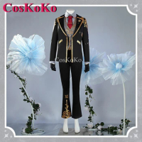 【Customized】CosKoKo Kuzuha Cosplay VTuber Costume ChroNoiR 5th Anniversary Handsome Outfit Halloween Party Role Play Clothing
