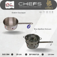 SALE BIMA CHEFS MILK PAN SAUCE PAN 20CM 3,1L SUS304 BP1900720 PANCI RESTO