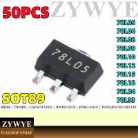 Ống điều chỉnh điện áp thiết bị đầu cuối ba, 50 chiếc, 78l05 Sot89 Triode, 78l06, 78l08, 78l09, 78l1
