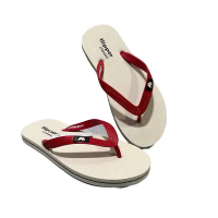 Sandal Pria Jepit karet Flipper Fipper Basic Putih Stripe sendal Pria Wanita Merah Hitam