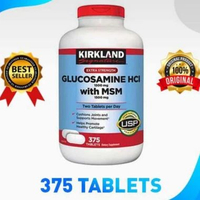 kirkland glucosamine HCI 1500mg with MSM 375 tablets