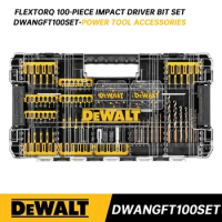DEWALT DWANGFT100SET FlexTorq Bit Set 100pc ToughCase+ System Woodworking Drill Bits Storage Set Dewalt Tool Accessories