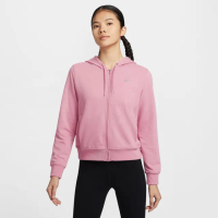 【NIKE 耐吉】外套 女運動 連帽外套 毛圈布 AS W NK ONE DF FZ HOODIE LBR 粉 FB5199-699