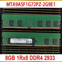 1Pcs For MT RAM 8G 8GB 1Rx8 DDR4 2933 PC4-2933Y REG Server Memory MTA9ASF1G72PZ-2G9E1