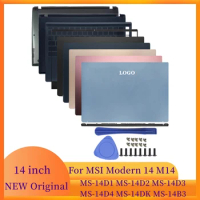 Laptops Case LCD Back Cover/Front Frame/Palmrest/Hinge Cover/Bottom Case For MSI Modern 14 M14 MS-14D1 14D2 14D3 14D4 14DK 14B3
