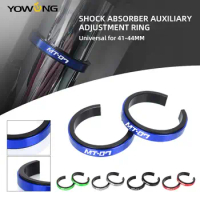 41-44mm Motorcycle CNC Accessories Shock Absorber Auxiliary Adjustment Ring For Yamaha MT07 KYB 2024 2023 2022 Front Suspensions