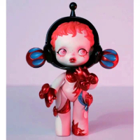 Skullpanda Baby Supernatural Figure Red and Black Cool Beauty Evil Force Vintage SP Planet Toy Relax Healing Doll Girl Designer