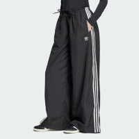 adidas 愛迪達 長褲 女 休閒褲 三葉草 寬鬆版 FB OS TP 黑 JD3390