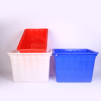 周轉箱 400L塑料水箱水產養殖箱周轉塑料箱長方形塑料工具箱