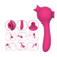 Licking Sucking Vibrator Clit Nipper Sucker Vagina Clitoris Stimulator Massage Vibrating Masturbator Anal Sex Toy for Women 18